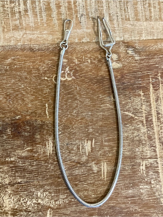 Unknown Other - Silver Tone Snake Chain Pocket Watch Chain